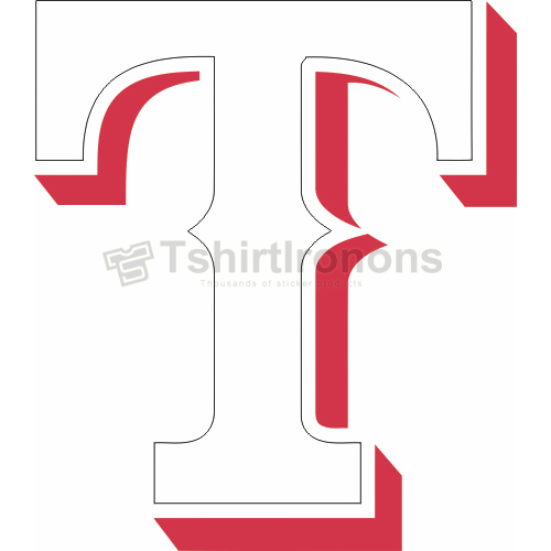 Texas Rangers T-shirts Iron On Transfers N1966